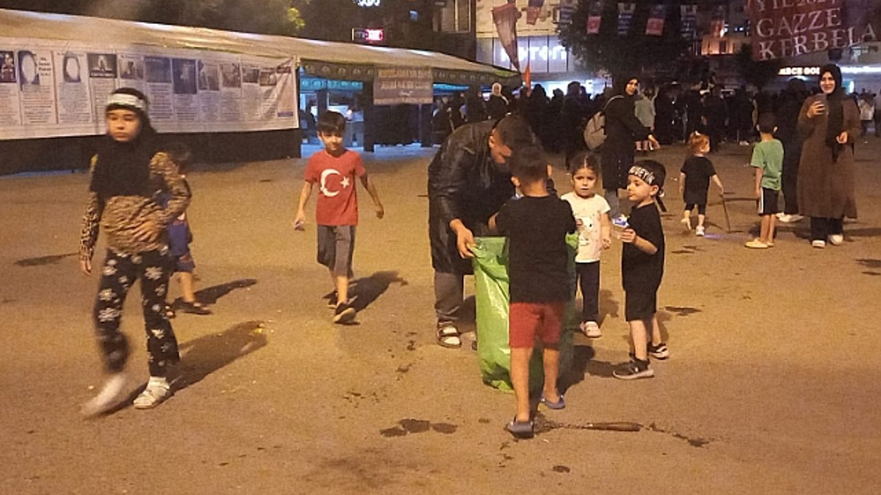 Minik Çocuklardan Çevre Temizliği