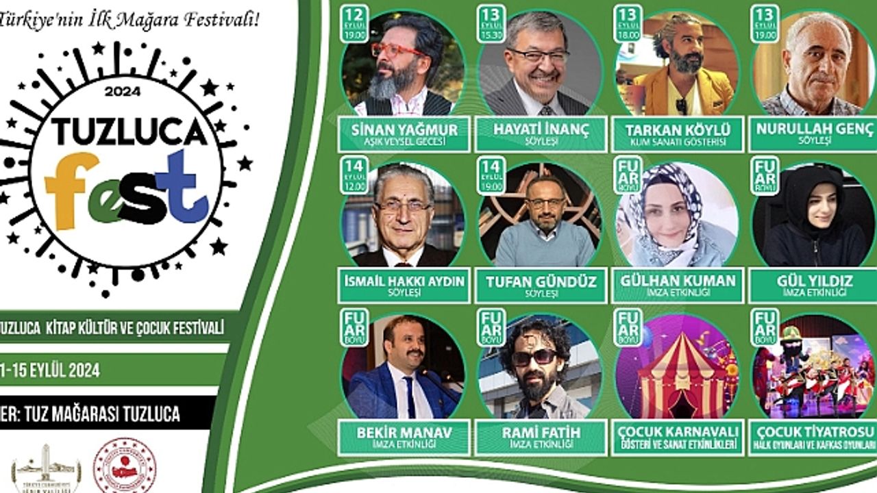 Tuzlucafest Başlıyor: Tuz Mağarası"nda Kitap ve Kültürle Dolu Beş Gün