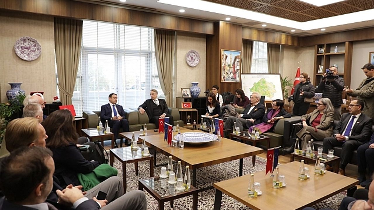 AB büyükelçileri Kütahya Valisi Musa Işın''ı ziyaret etti