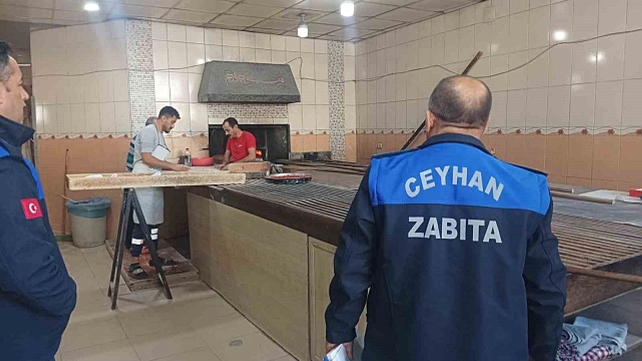 Ceyhan Belediyesi zabıta ekiplerinden denetim