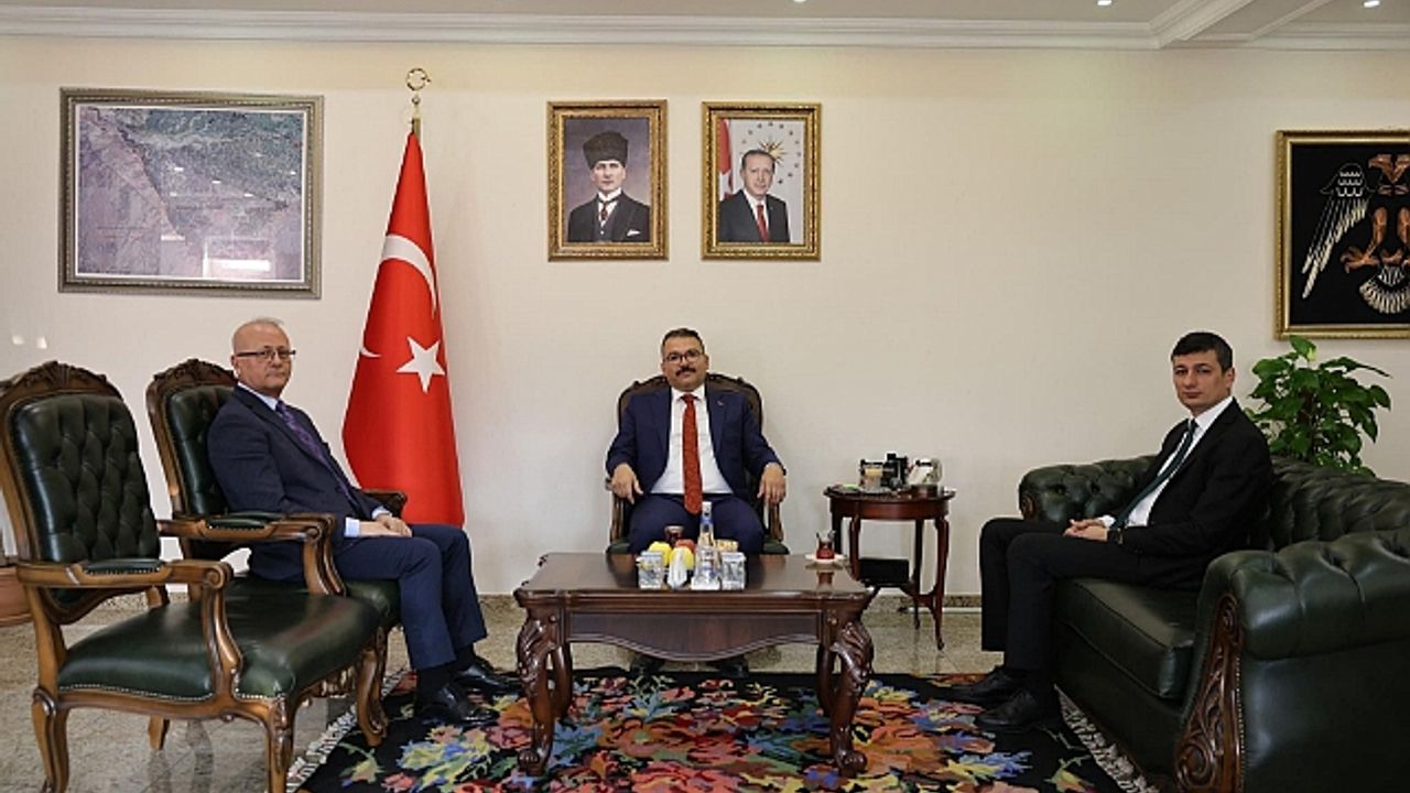 EYP Koordine Müdürü J. Kd. Albay Ömer Karabulut ve Vali Yardımcısı Akın Oruç"tan Vali Ercan Turan"a Ziyaret