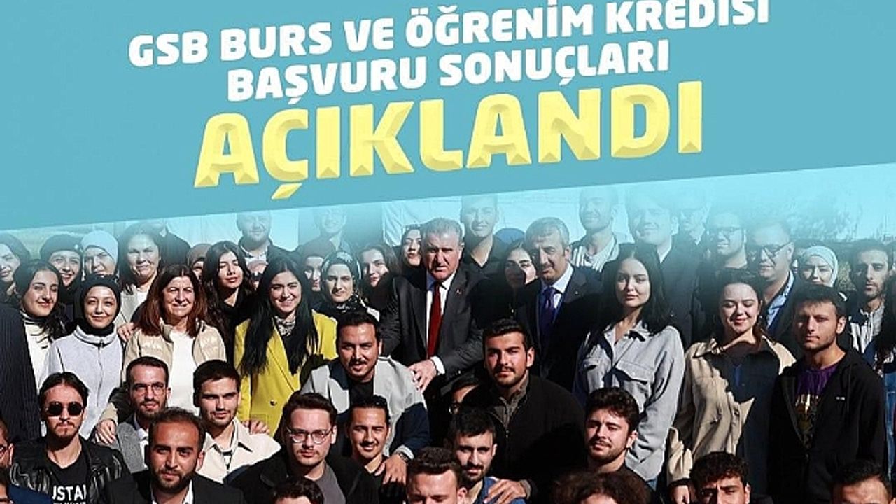 GSB Burs ve Öğrenim Kredisi Başvuru Sonuçları Açıklandı