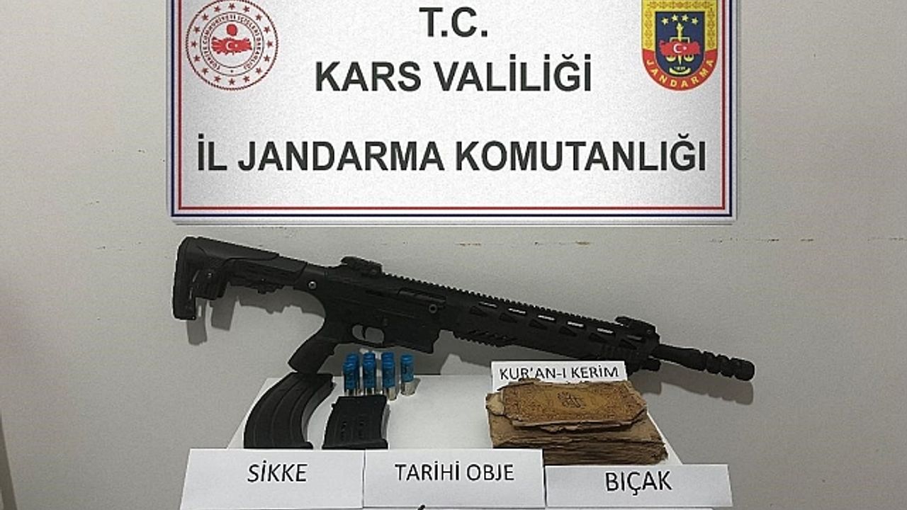 Kars''ta tarihi eser operasyonu