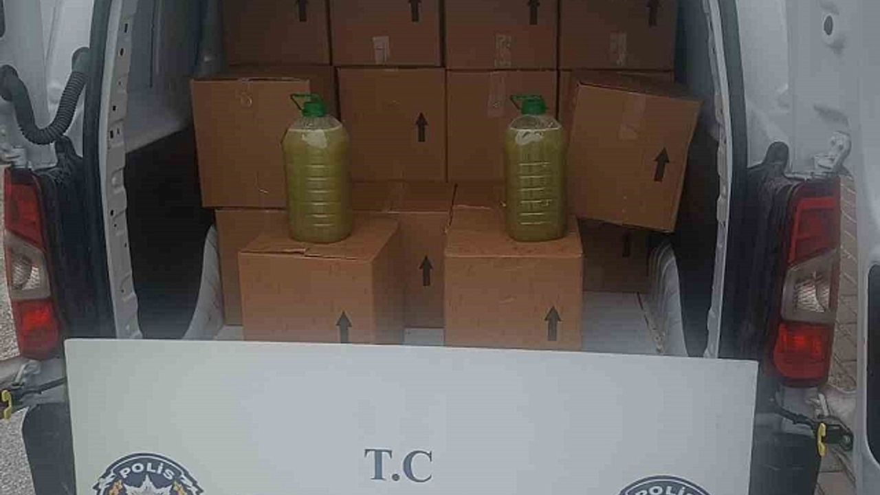 Aydın''da 850 litre tağşiş yağ ele geçirildi