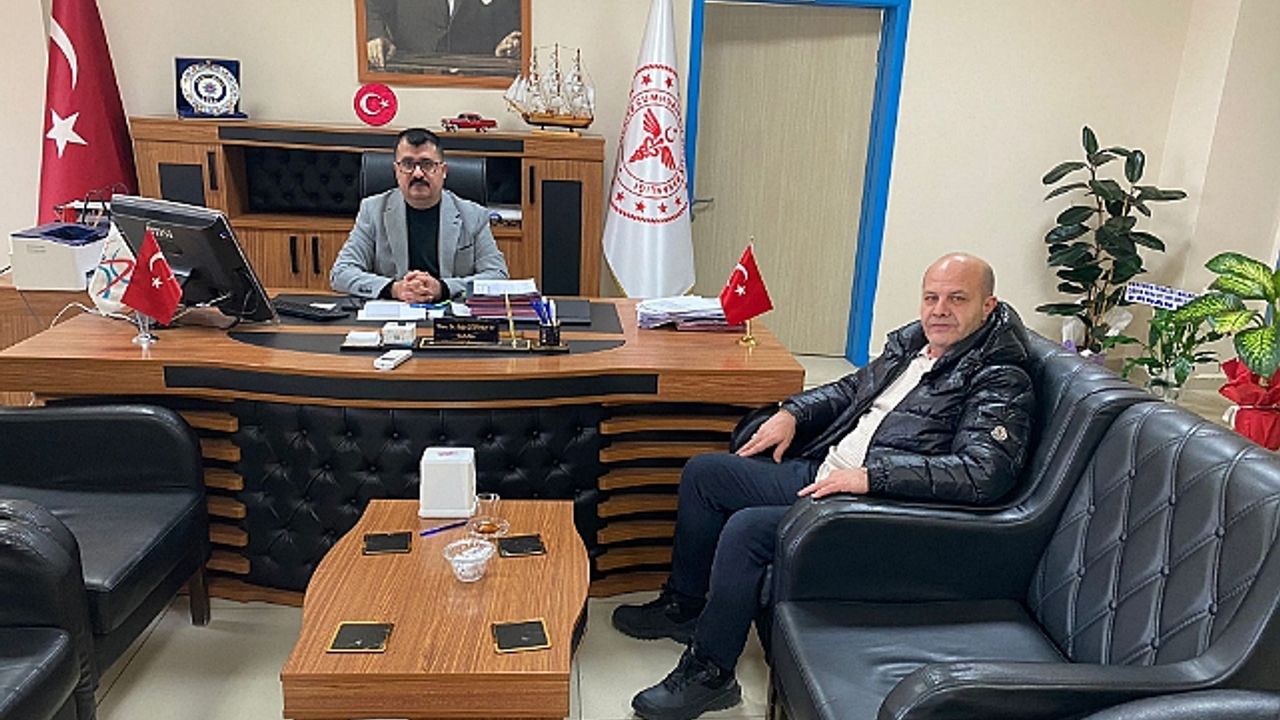 Başhekim Sefa Çetinkaya"ya Hayırlı Olsun Ziyareti