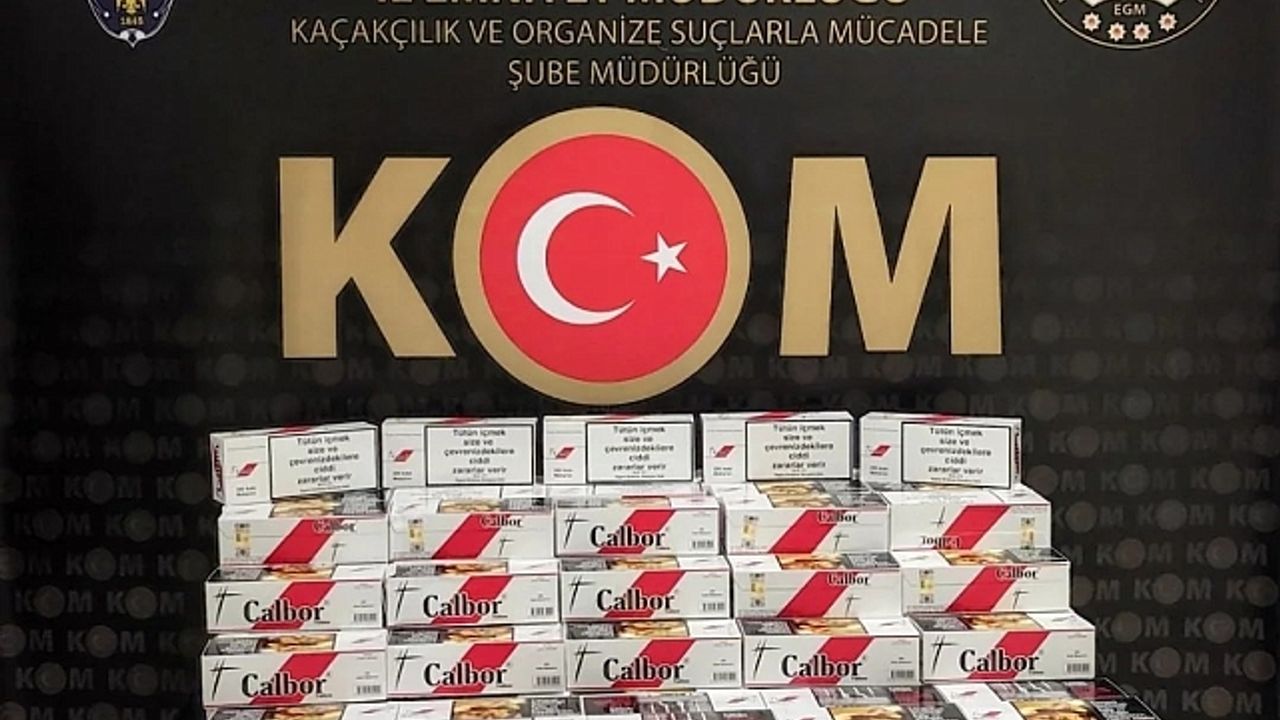 Bayburt''ta 44860 adet makaron ele geçirildi