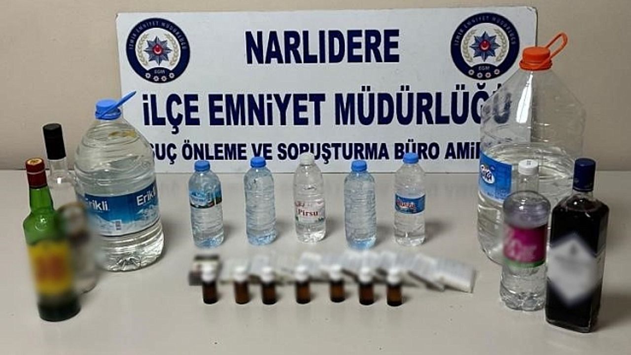 İzmir''de yeni yıl öncesi kaçak alkol operasyonu