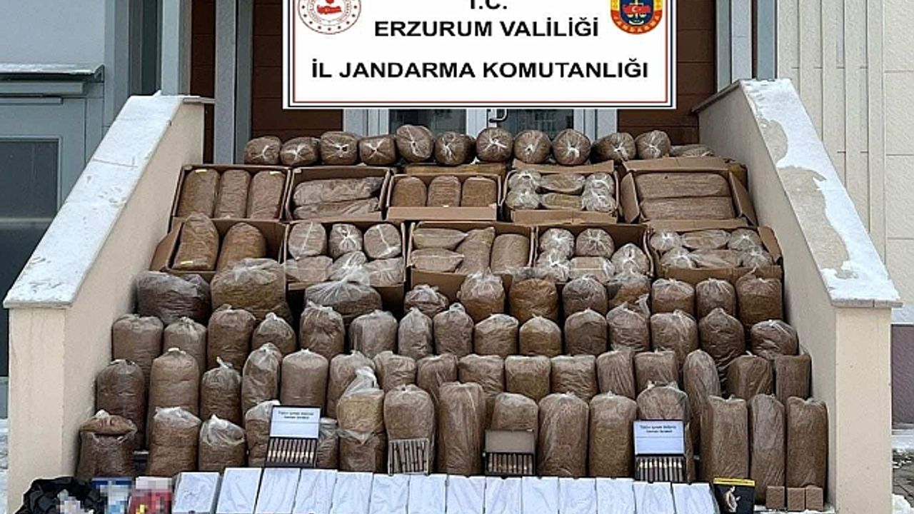 Jandarmadan kaçak tütün operasyonu