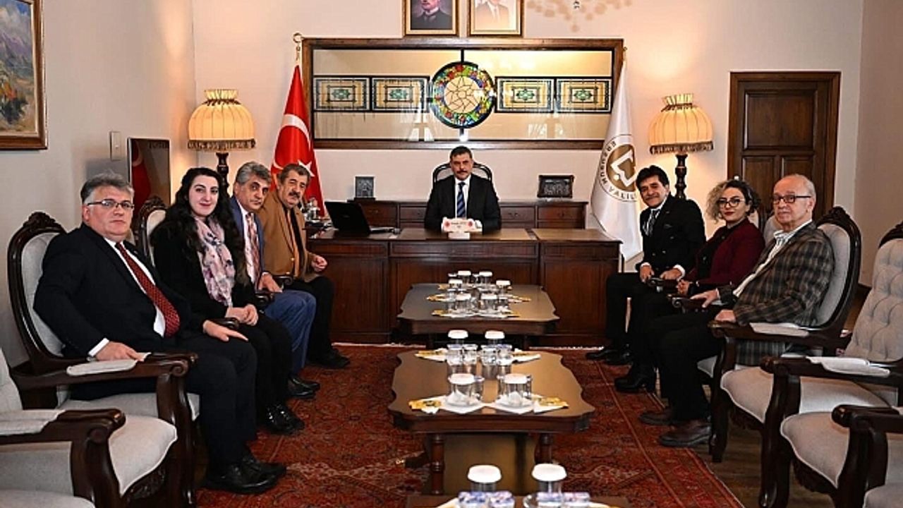 Vali Mustafa Çiftçi, Ersander yönetimi görüştü