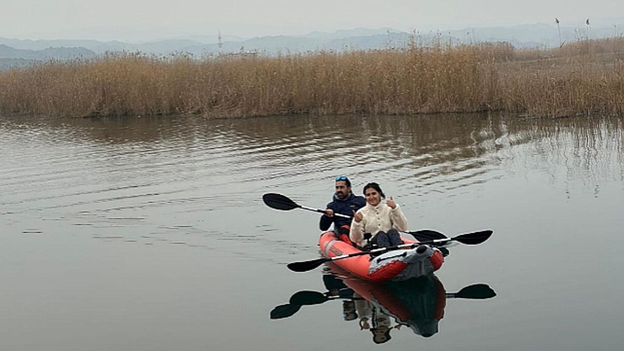 Bulakbaşı ve Karasu sazlığında  kano heyecanı yaşandı