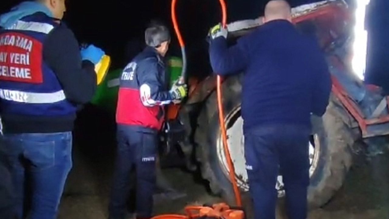 Traktör tarlaya uçtu: 1 ölü