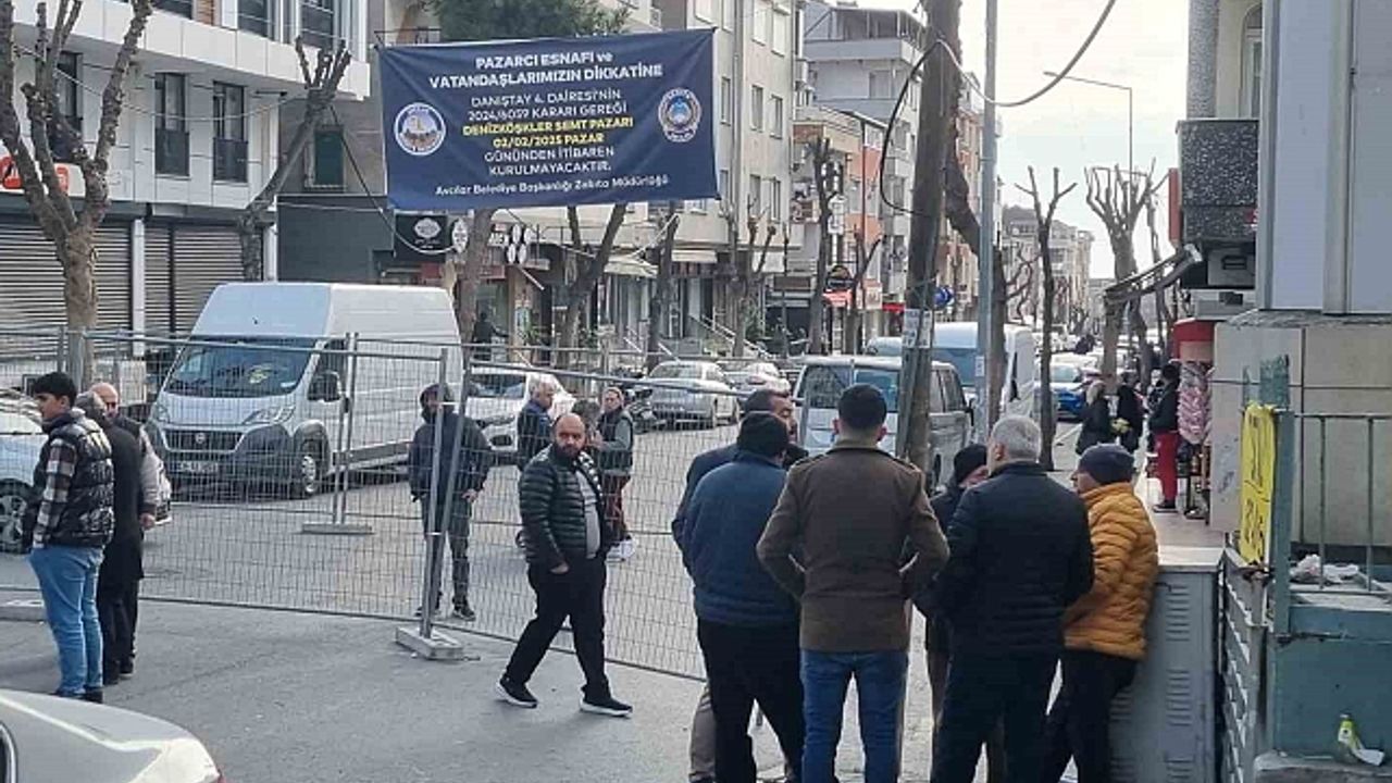 Avcılar''da 50 yıllık semt pazarı Danıştay kararıyla kapatıldı