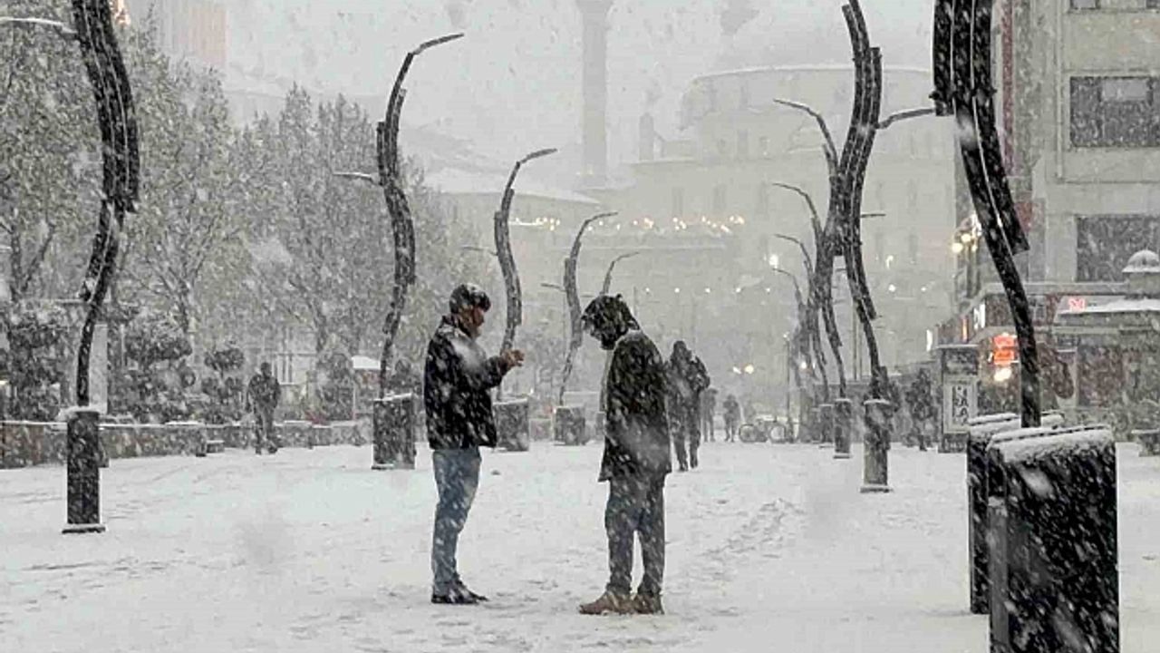 Bolu''da lapa lapa kar yağışı etkili oluyor