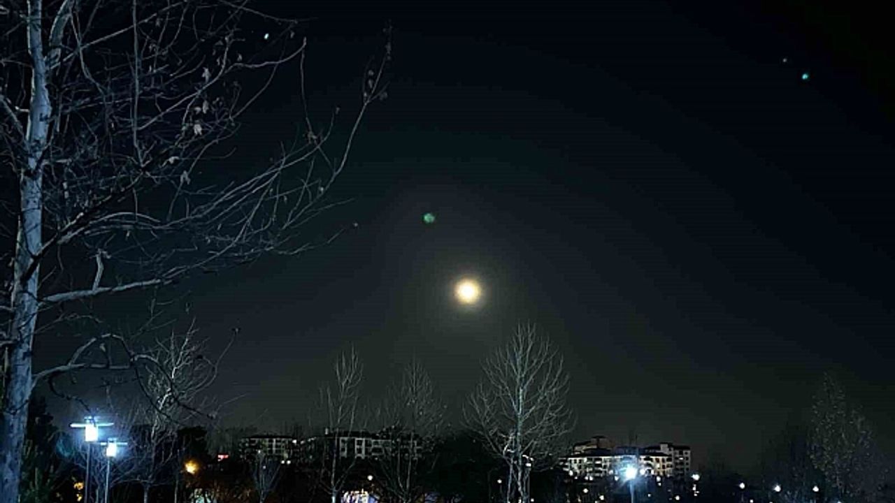 Elazığ''da dolunay görsel şölen sundu