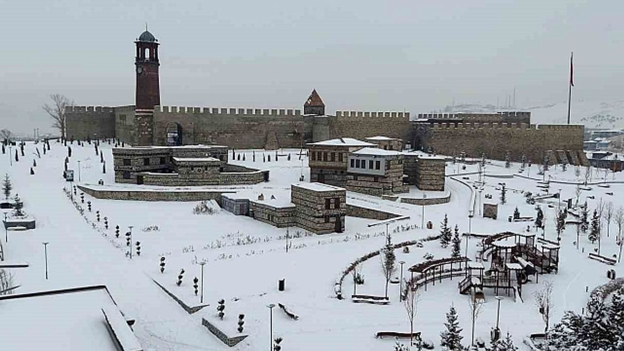 Erzurum için kuvvetli kar yağışı uyarısı