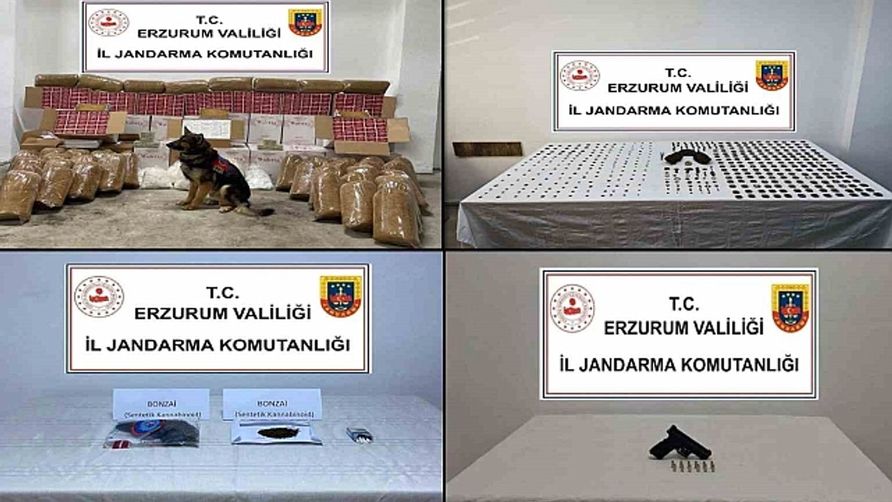 Jandarmadan uyuşturucu tacirleri ve kaçakçılara operasyon