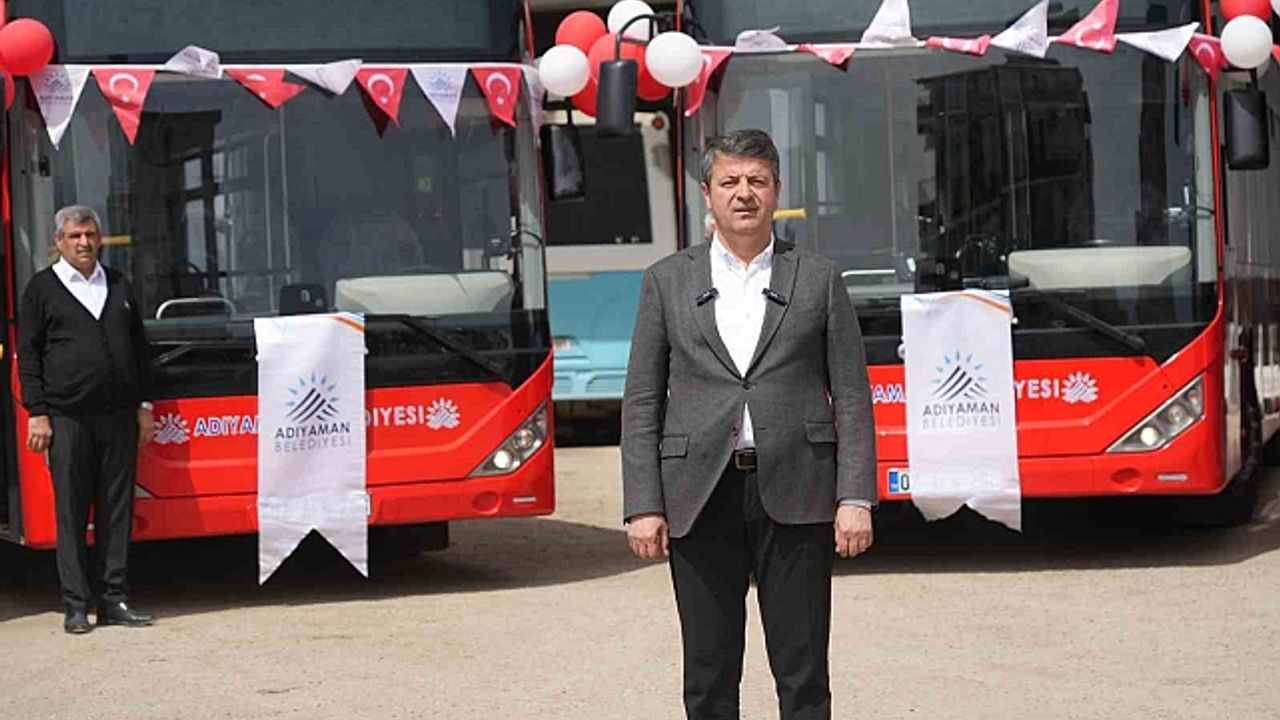Adıyaman Belediyesi''nden 10 yeni otobüs