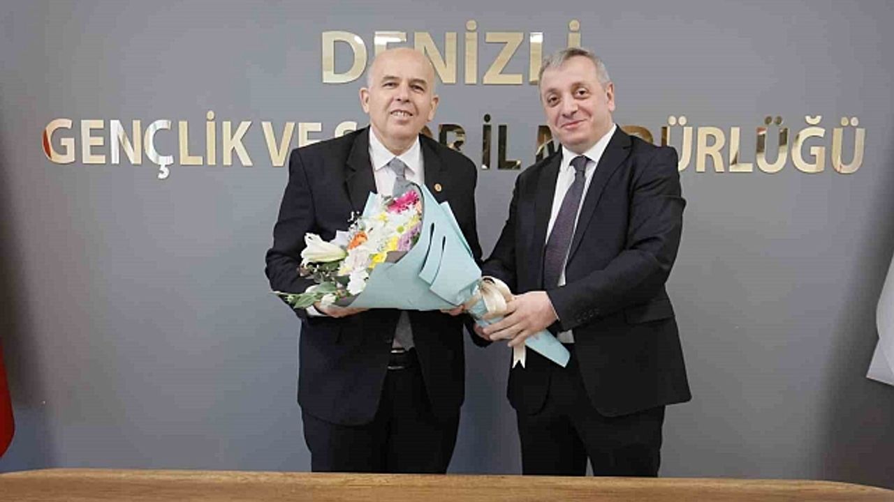 Denizli Gençlik ve Spor Müdürlüğünde bayrak değişimi