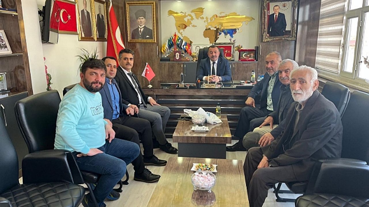 Nevruz Bayramı Etkinlikleri Kapsamında Melekli Kasabası Belediye Başkanı Mücahit Tanık''a  Ziyaret