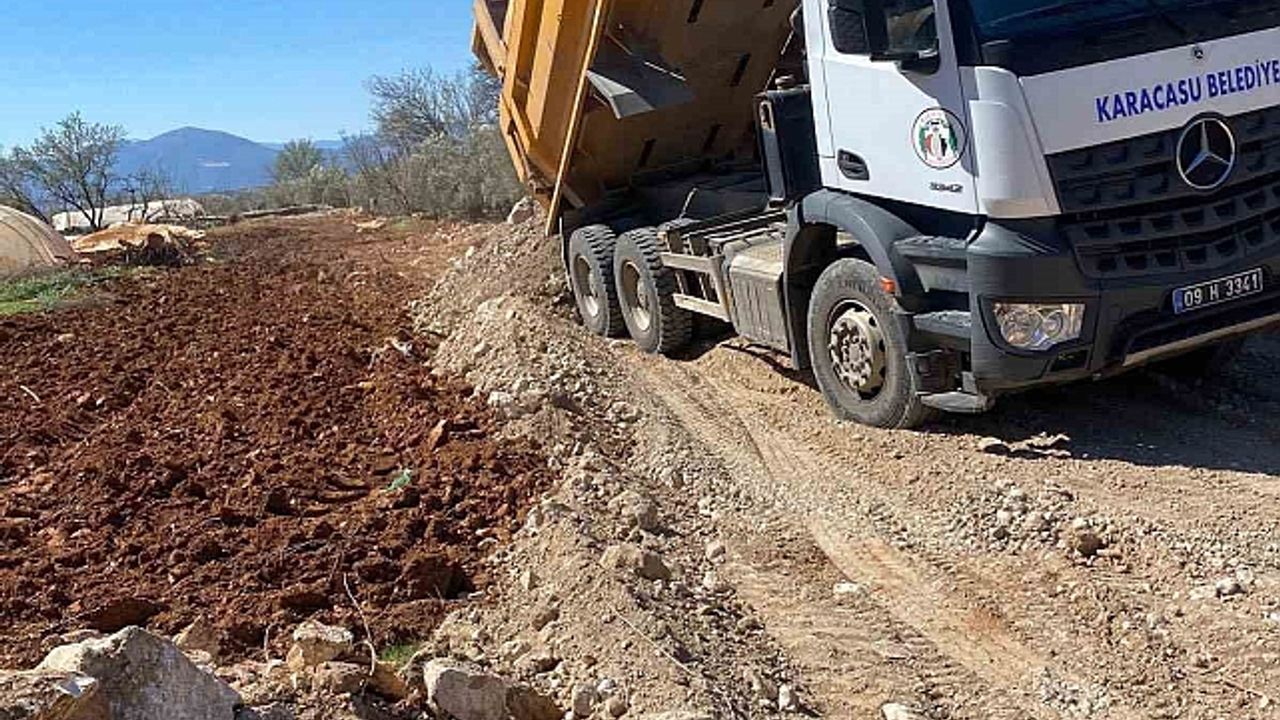 Yaykın Mahallesi''nde yol çalışmaları devam ediyor