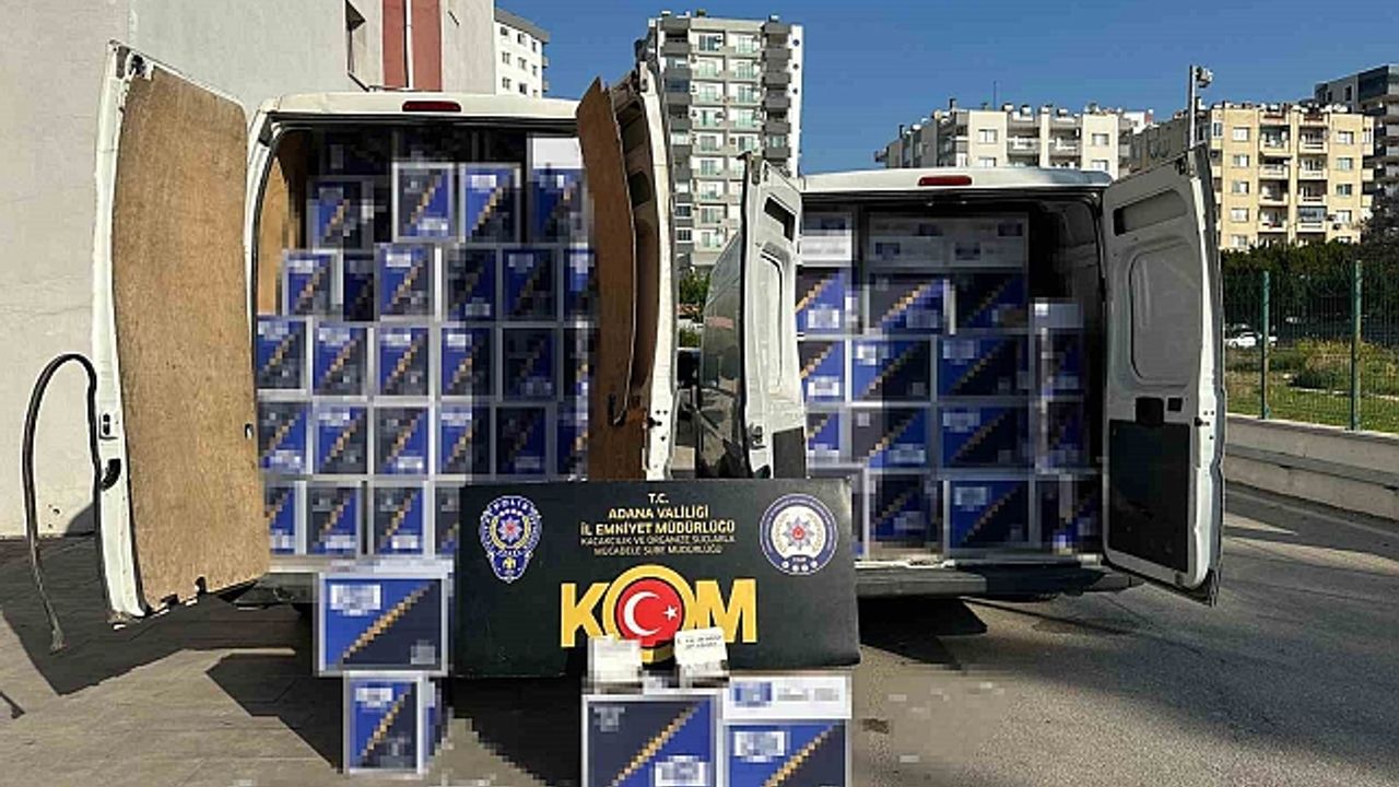 Adana''da 3 milyon TL''lik makaron operasyonu: 2 tutuklama