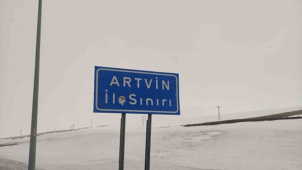 Ardahan''ın yüksek kesimlerinde kar yağışı etkili oldu