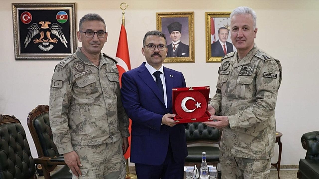 Tuğgeneral Hasan Semiz"den Iğdır Valisi Ercan Turan"a Ziyaret