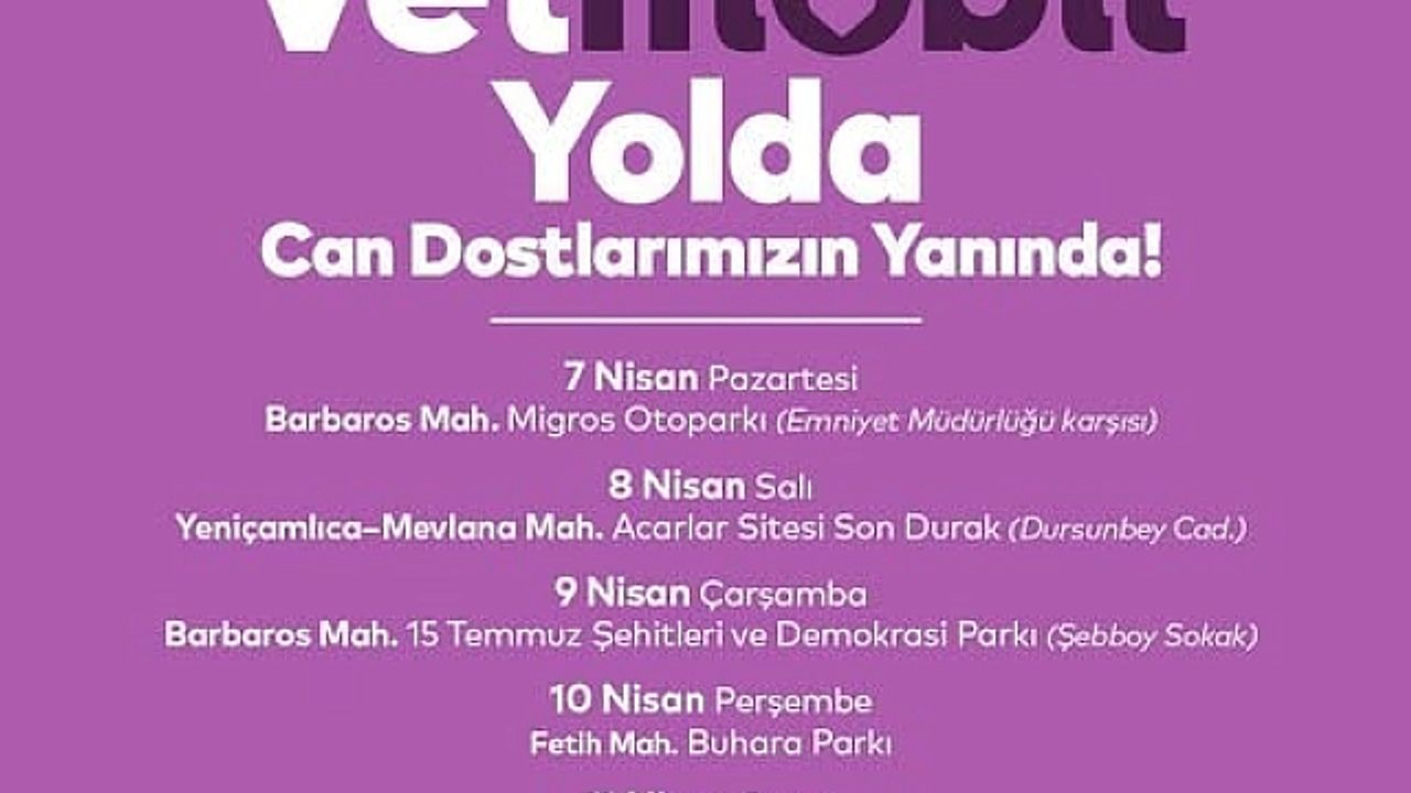 Vetmobil Ataşehir''in mahallelerinde hizmette