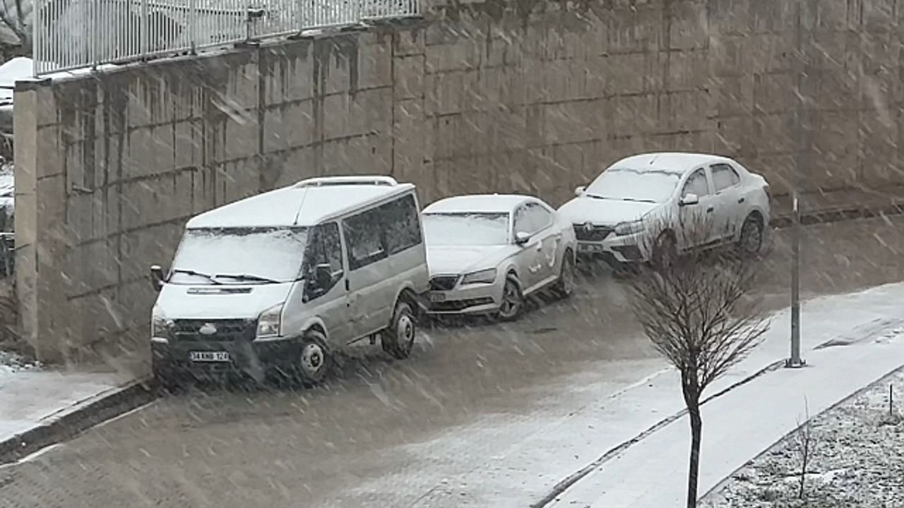 Yüksekova''da kar yağışı etkili oldu