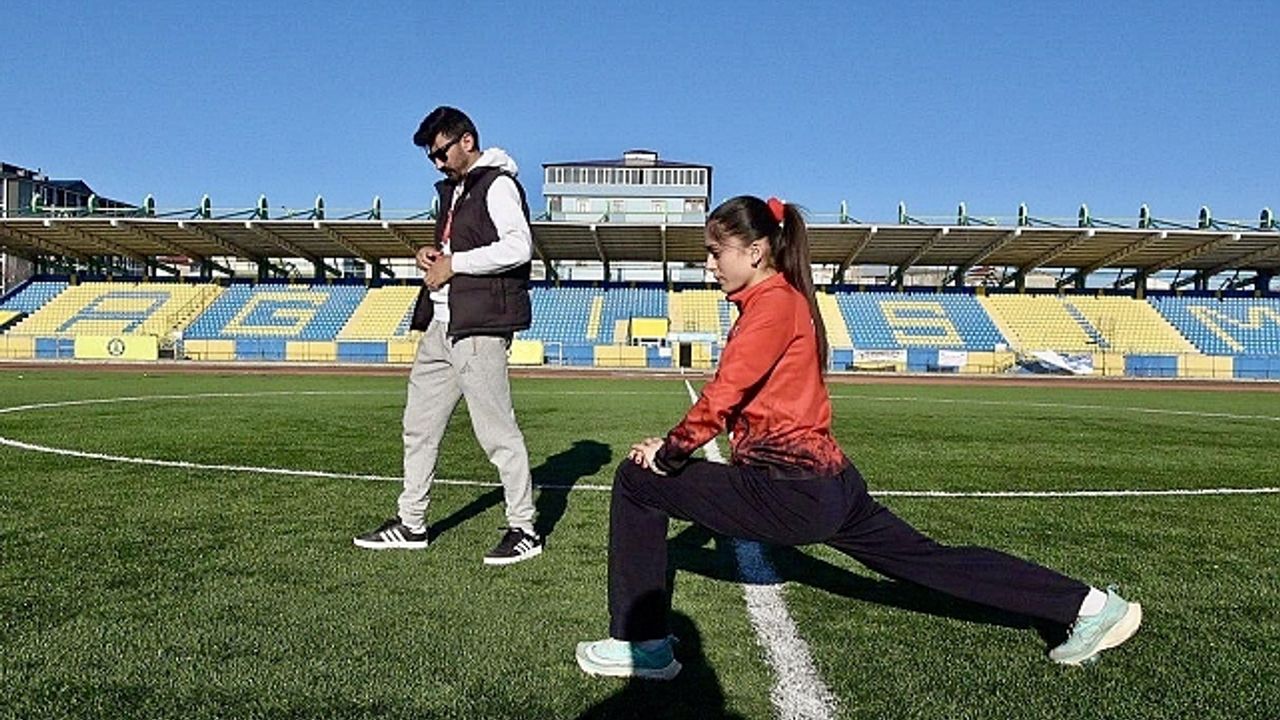 Ağrı''nın atletizm yıldızları olimpiyat hedefi için ter döküyor