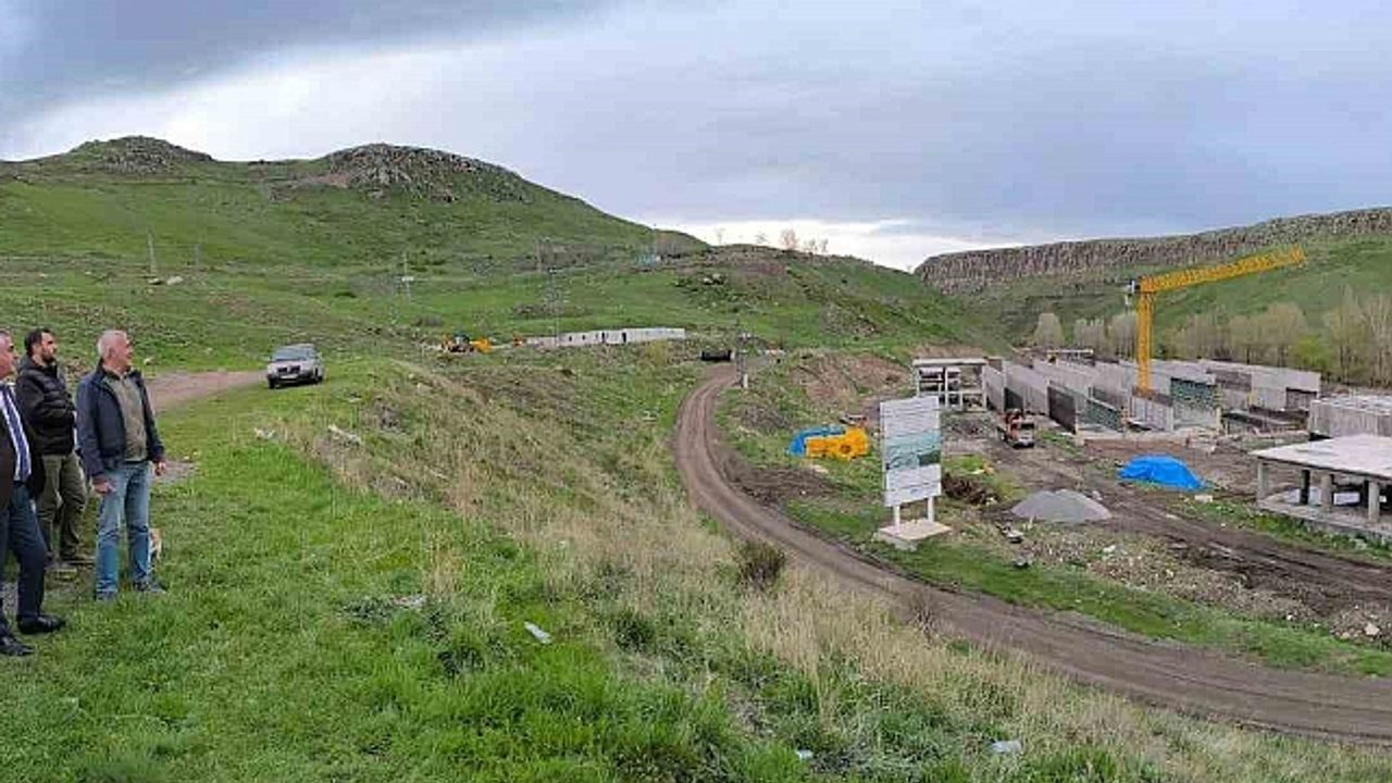 DSİ Kars Bölge Müdürü Kotan, Atıksı Arırtma Tesislerini inceledi