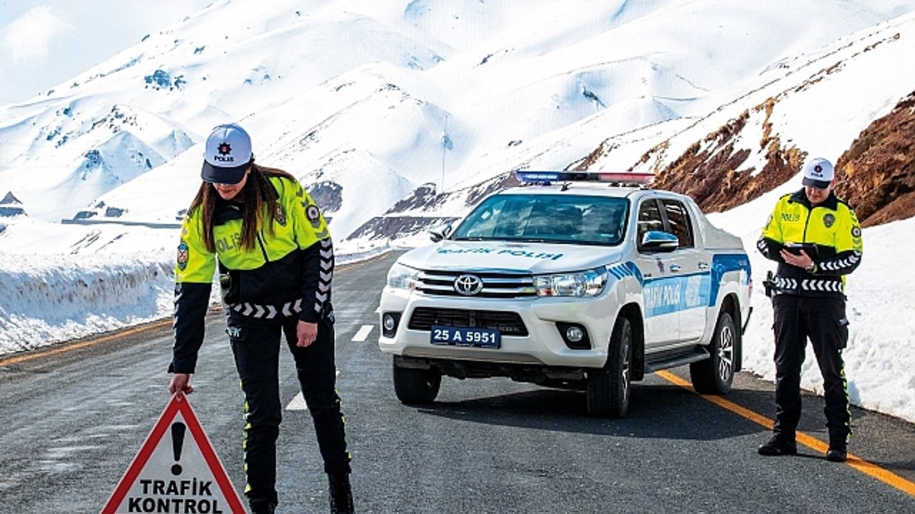 Erzurum''da kent merkezinde bir ayda 109 kaza