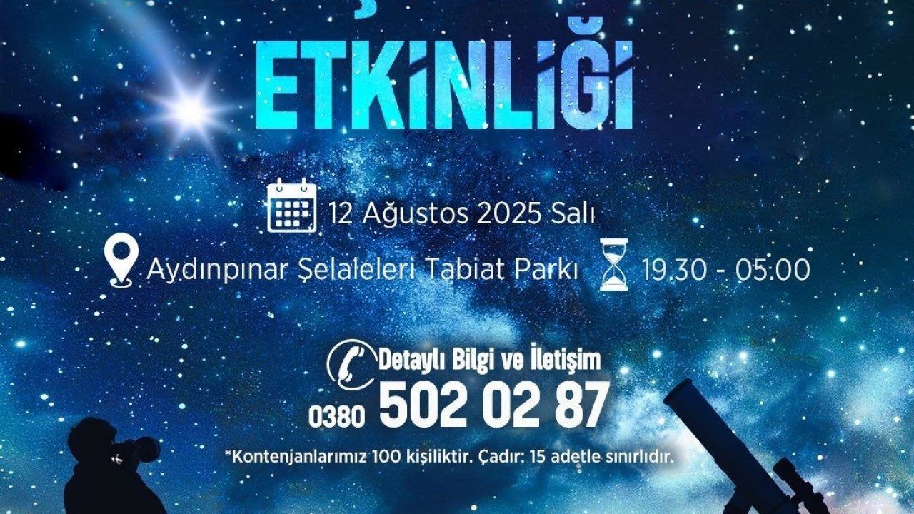 Düzce Belediyesi"nden meteor yağmuruna özel etkinlik