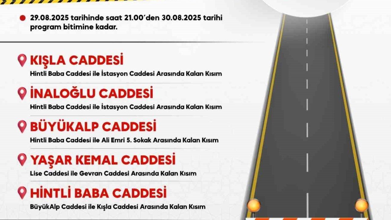 Diyarbakır"da 30 Ağustos Zafer Bayramı kutlamaları nedeniyle bazı yollar trafiğe kapatılacak
