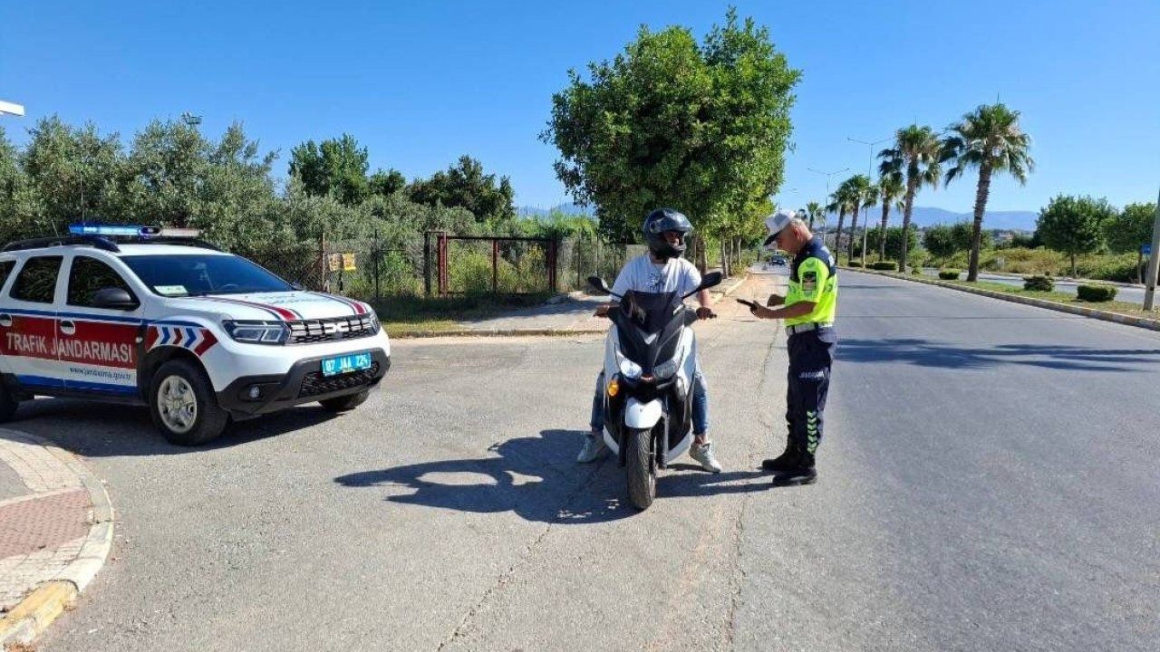 Antalya"da jandarmadan motosiklet denetimi