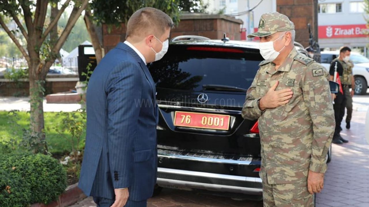 Erzurum 9 Kolordu Komutanı Iğdır Valiliğini Ziyaret Etti