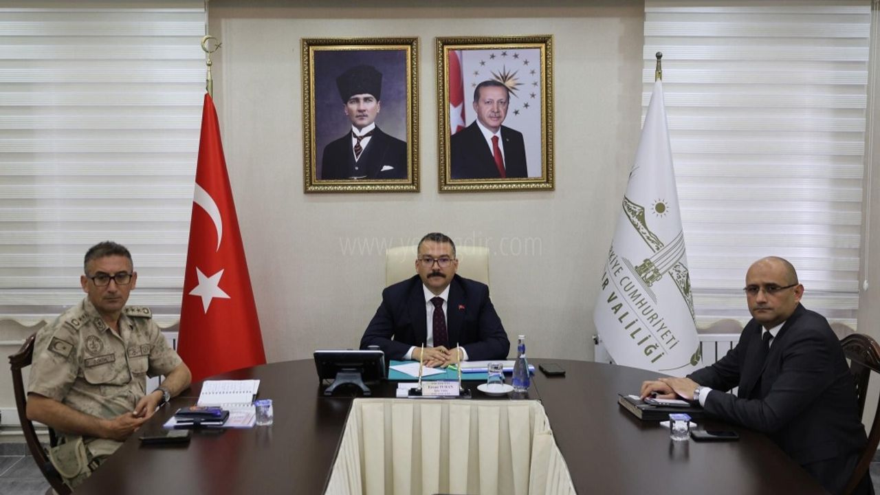 Vali Turan İçişleri Bakanı Yerlikaya ile Video Konferansa Katıldı