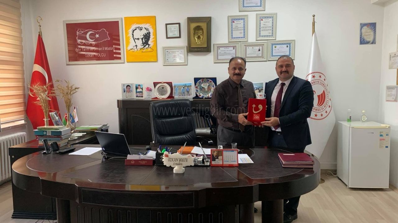 Başkan Eray Coşardan  Özkan Yolcuya Ziyaret