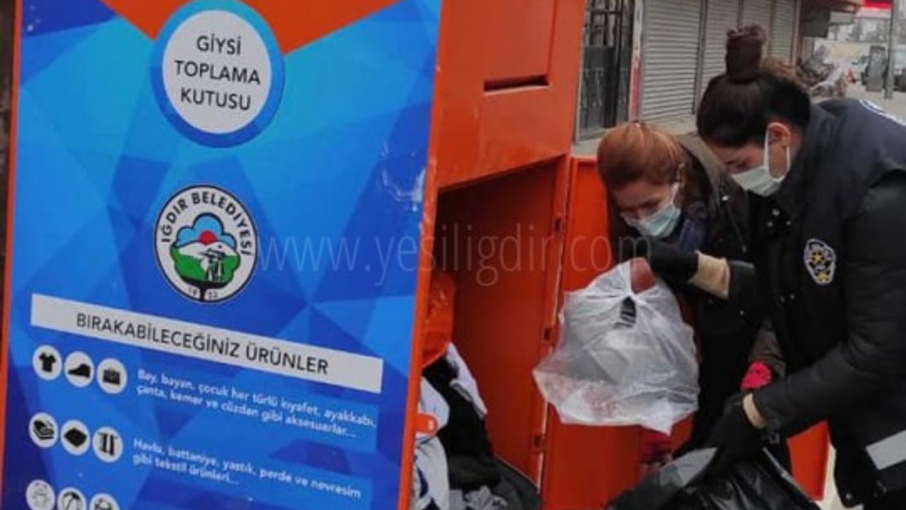 Giysi Toplama Kutusuna Vatandaşlardan Yoğun İlgi