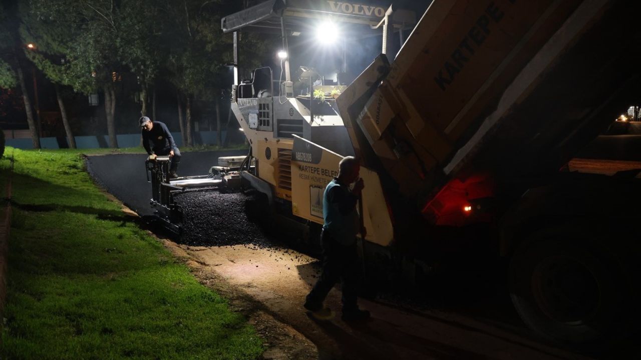 Kartepe’de kültür merkezi yanına yeni otopark yapıldı