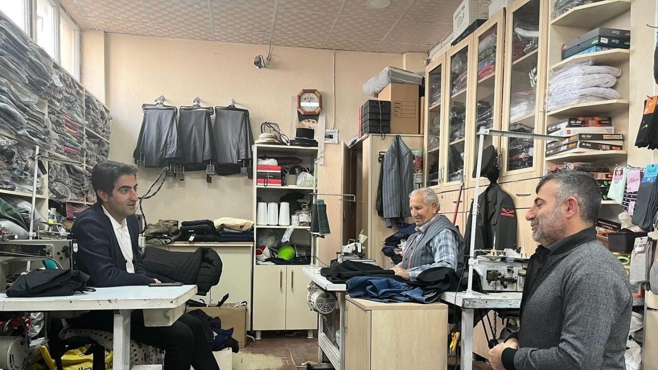 Kaymakam Aslantatar, esnafla buluştu