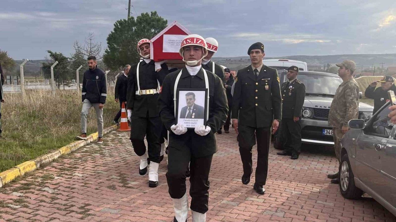 Kıbrıs gazisi son yolculuğuna uğurlandı