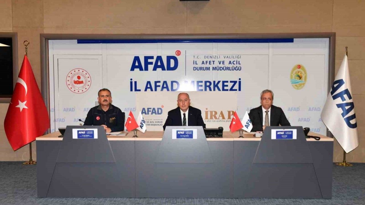 Denizli’de afet risklerini azaltmaya yönelik atılacak adımlar masaya yatırıldı