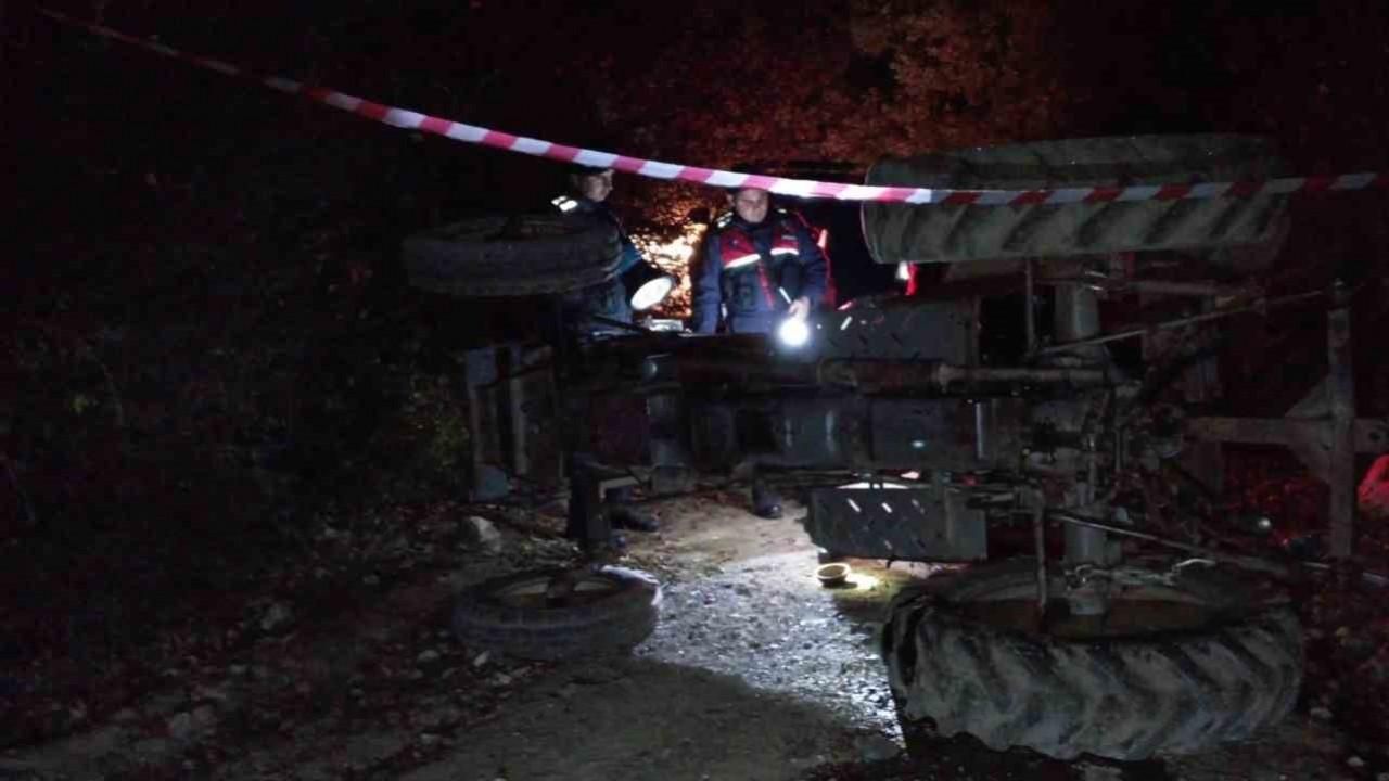 Tokat’ta devrilen traktörün sürücüsü hayatını kaybetti