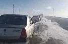Kars-Göle yolunda onlarca araç mahsur kaldı