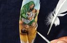 Ressam Murat Çeçen, Hz. Hüseyin’i Güvercin Kanadına Resmetti
