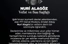 Cantürk Alagöz’den Merhum Nuri Alagöz’e Başsağlığı Mesajı