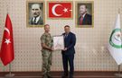 5'inci Hudut Tugay Komutanı Tuğgeneral Cavit Tütüncü’den Rektör Gürel’e Veda Ziyareti