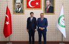 Iğdır İl Göç İdaresi Müdür Vekili Mehmet Oğuztav’dan Rektör Prof. Dr. Gürel’e Veda Ziyareti