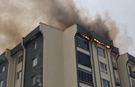 Alev alev yanan binadaki yangın kontrol altında